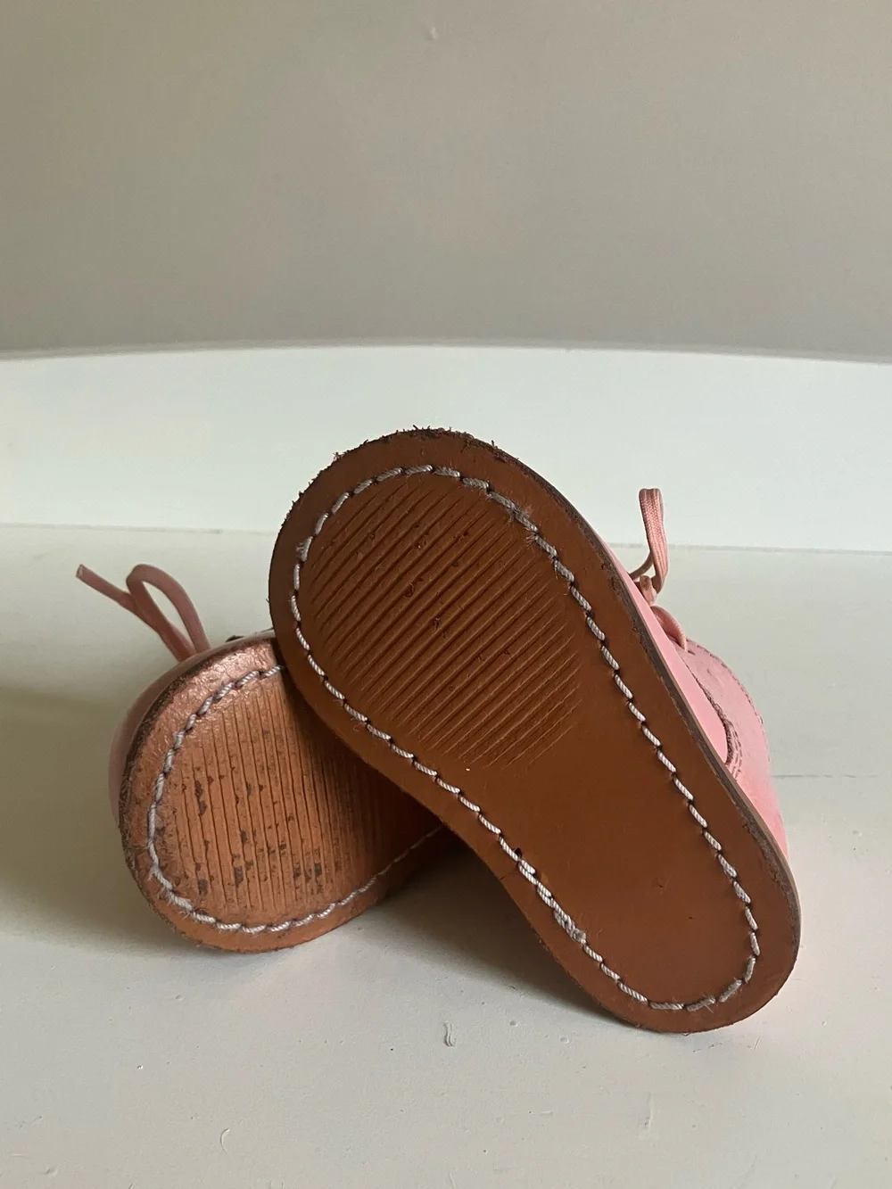 Genuine Leather Pink Baby Boots